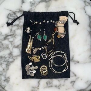 Sterling Silver Hoops Studs Dangle earrings bracelet necklaces rings